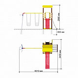 Детская игровая площадка Избушка ГНЕЗДО качели Romana R 103.29.04, фото 4