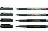 Ручка капиллярная Finepen Faber-Castell cиняя 0,4 мм, фото 2