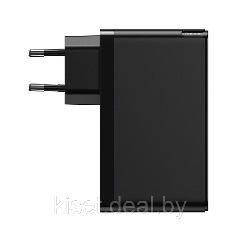 Сетевое зарядное устройство Baseus GaN Mini CCGAN-J01 2 Type-C / USB 120W черный + кабель Type-c 1m черный - фото 2 - id-p159315791