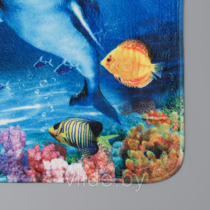 Коврик Доляна «Морской мир», 49×80 см - фото 4 - id-p159352431