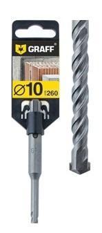Сверло по бетону 10х200х260 SDS-plus GRAFF