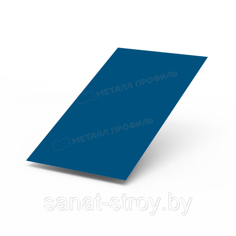 Лист плоский (ПЭ-01-5005-0.4) RAL 5005 Синий насыщенный - фото 1 - id-p159353051