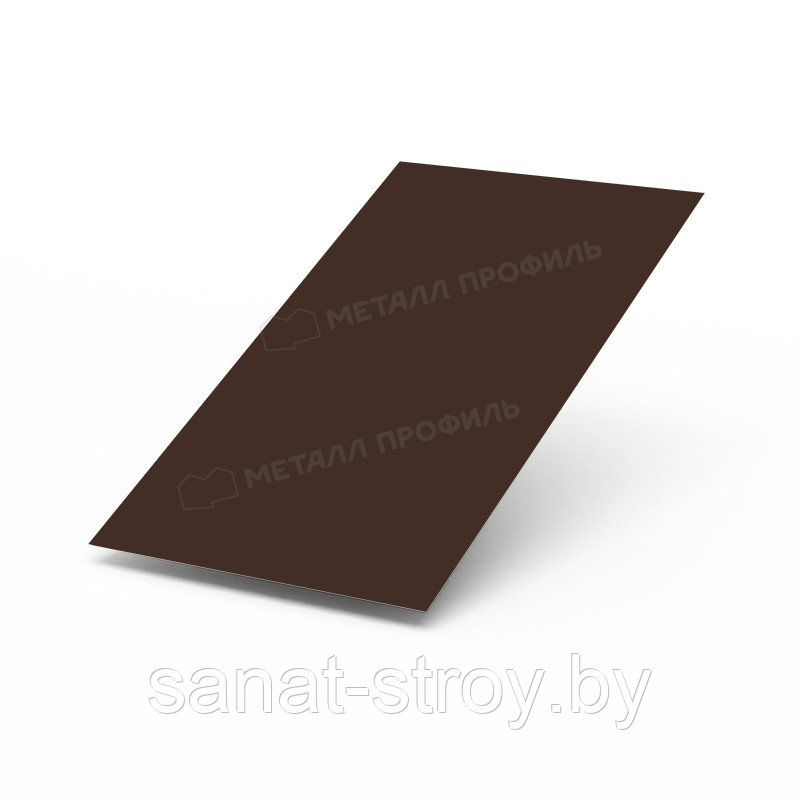 Лист плоский (ПЭ-01-8017-0.4) RAL 8017 Коричневый шоколад - фото 1 - id-p159353056