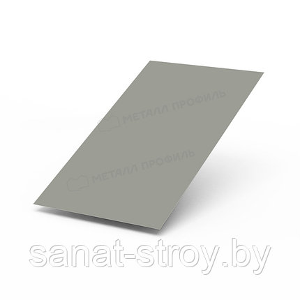 Лист плоский (ПЭ-01-9006-0.45) RAL 9006 Белый алюминий, фото 2