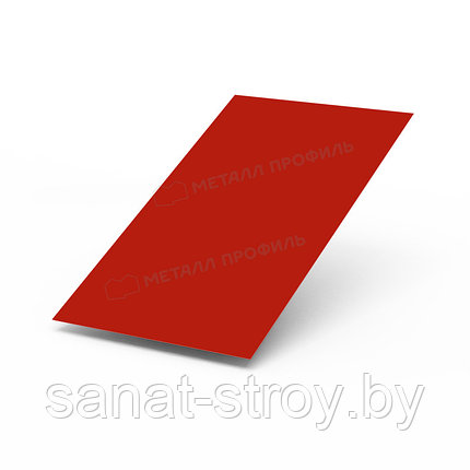 Лист плоский (ПЭ-01-3020-0.45) RAL 3020 Красный насыщенный, фото 2