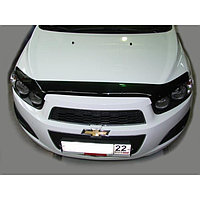 Дефлектор капота темный CHEVROLET AVEO 2012-2016, NLD.SCHAVE1212