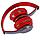 Беспроводные Bluetooth наушники P47 Wireless Headphones серые с красным, фото 5