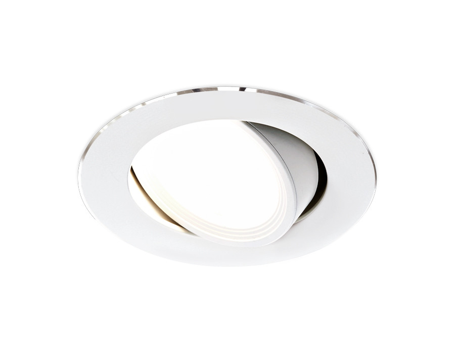 Светильник точечный встраиваемый A502 W белый Ambrella light MR16 с поворотным механизмом - фото 1 - id-p159396466