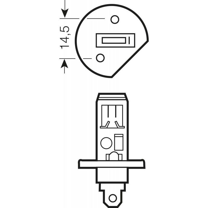 Галогенная лампа H1 AVS ATLAS ANTI-FOG/желтый 12V55W. (блистер 2 шт) - фото 2 - id-p159396864