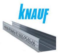 Профиль Knauf для гипсокартона CW: 75x50. Длина 3м. Толщина 0,6 мм.