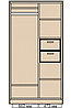 Шкаф-купе  двухдверный 1,19 м - СШ 10.04.( 02 )- сдвумя зеркалами, фото 3
