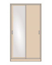 Шкаф-купе  двухдверный 1,19 м - СШ 10.04. (01)с одним зеркалом