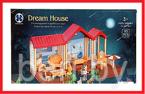 556-18 Домик для куклы "Dream House" с мебелью, 95 элементов