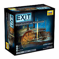 Настольная игра EXIT-КВЕСТ. Ограбление на Миссисипи. Компания Звезда