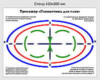 Стенд "Тренажер для глаз" 420х300 мм