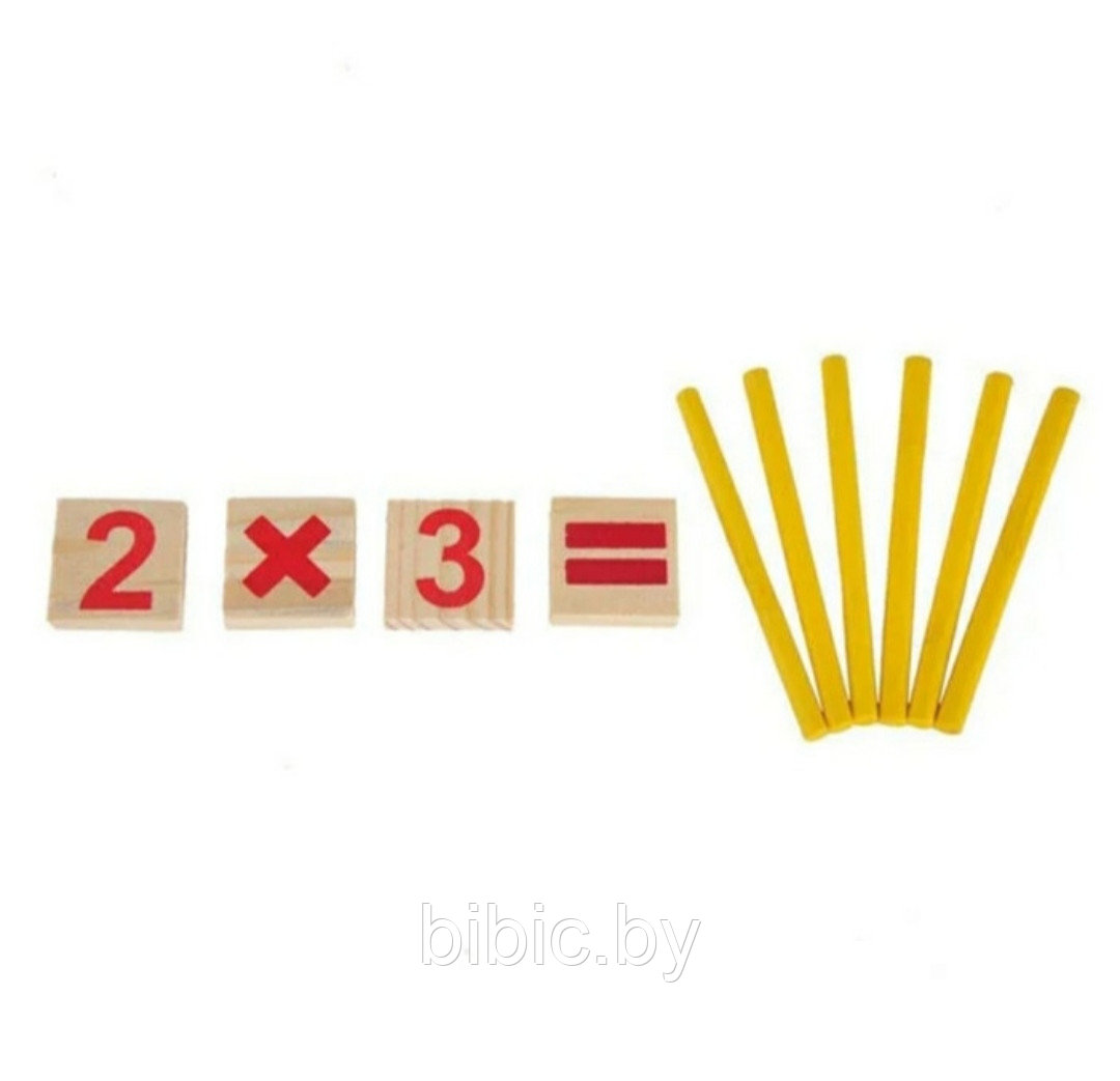 Развивающий набор со счётными палочками и цифрами - фото 3 - id-p159472732