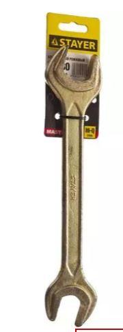 Ключ STAYER "MASTER" гаечный рожковый, 27х30мм - фото 1 - id-p154887814