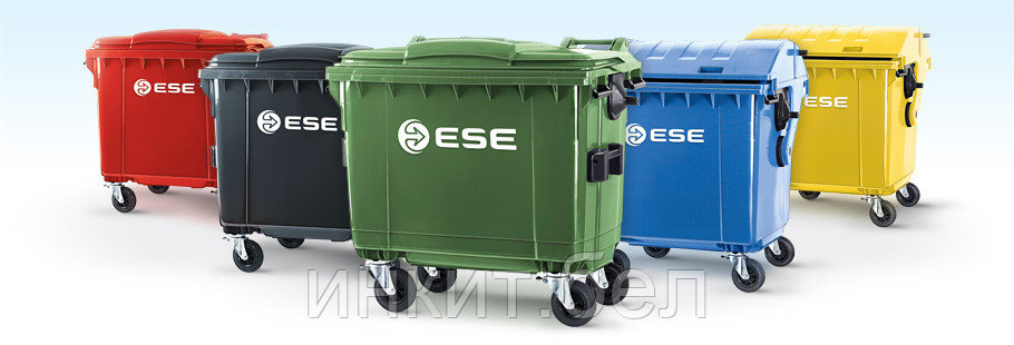 Мусорный пластиковый контейнер (евроконтейнер) 1100 литров SULO (Германия) (1.1м3) для ТБО и ТКО - фото 4 - id-p159516759