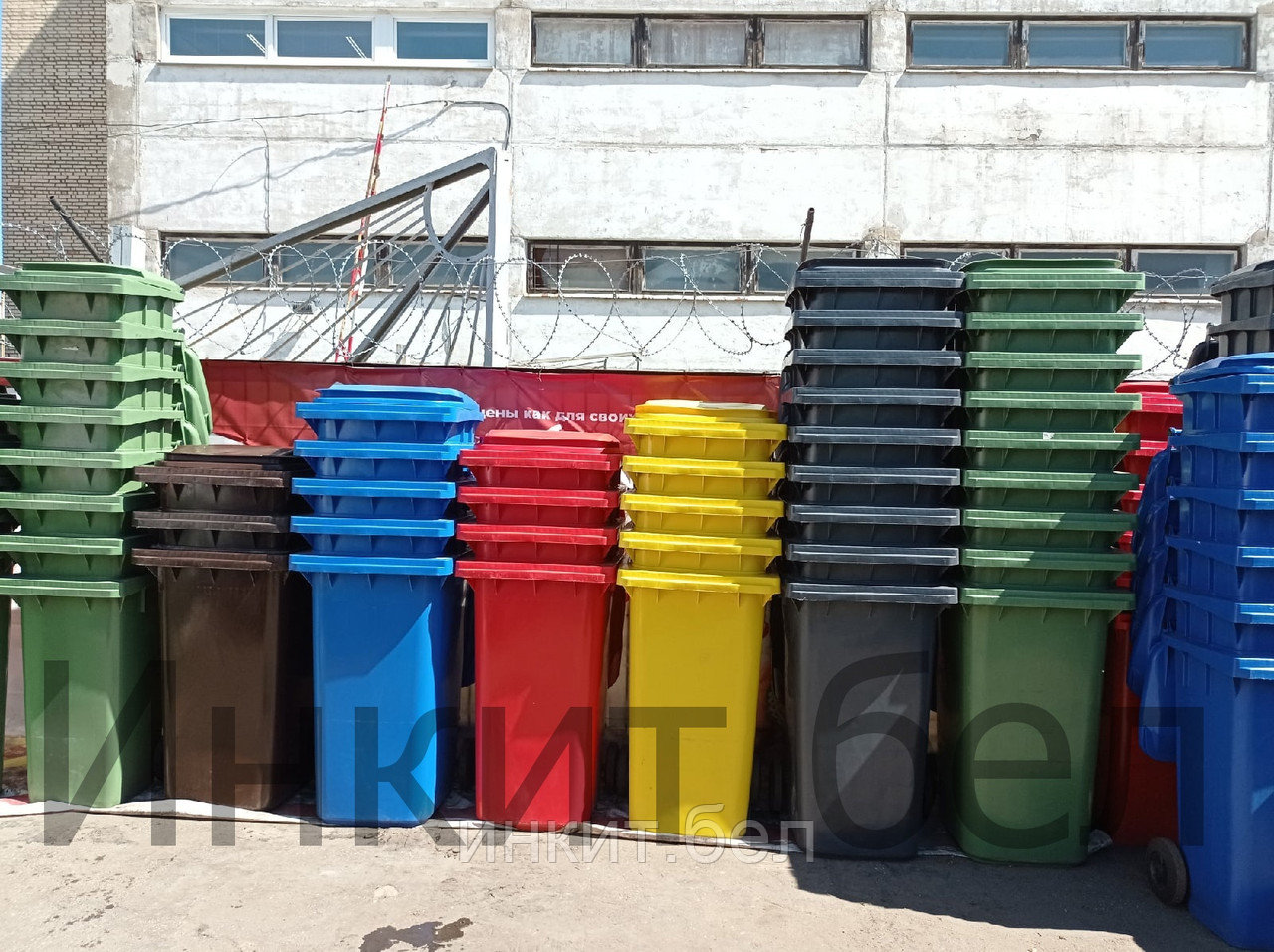 Мусорный контейнер (бак) пластиковый для сбора ТБО и ТКО 240 литров (0,24м3) Германия (ESE) - фото 2 - id-p159517247