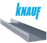 Профиль Knauf для гипсокартона UW: 100х40. Длина 3м. Толщина 0,6 мм.