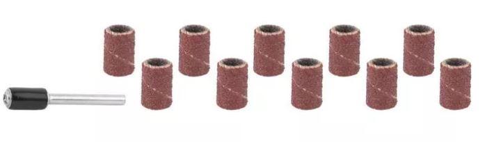 Цилиндр STAYER шлифовальный абразивный, с оправкой, d 6,25мм, Р80/120, 10шт - фото 1 - id-p154888151