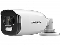 DS-2CE12HFT-F28 5Мп уличная цилиндрическая HD-TVI камера с LED подсветкой до 40м