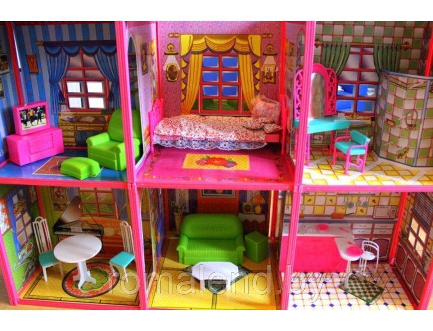 Домик для кукол типа Барби My Lovely Villa 6983 с мебелью - фото 3 - id-p159527332