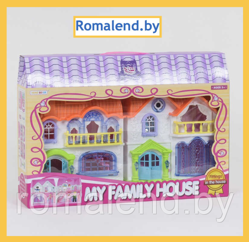 Домик для кукол Барби My Family House 8203-3 с мебелью - фото 1 - id-p159527411