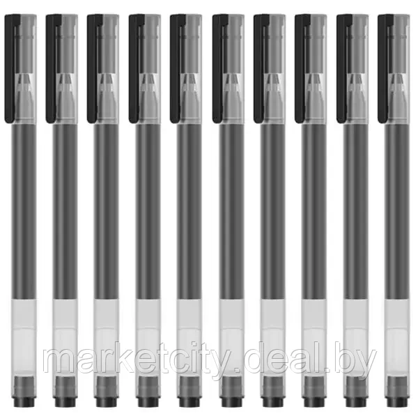 Набор гелевых ручек Xiaomi MI Jumbo Gel Ink Pen (MJZXB02WC) 10 шт, черные - фото 4 - id-p159531317
