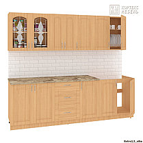 Кухня Корнелия Ретро 2,5 м Кортекс-Мебель, фото 2