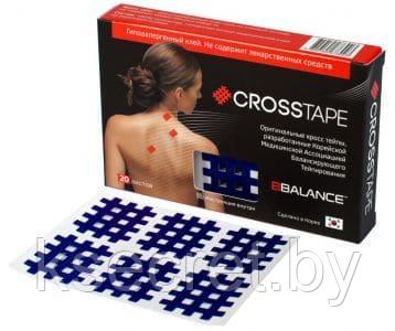 Кросс тейпы BB CROSS TAPE 2,8 см x 3,6 см (размер B) синий, (в листах) - фото 1 - id-p159531800