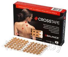 Кросс тейпы BB CROSS TAPE™ 4,9 см x 5,2 см (размер С) бежевый, 40 шт