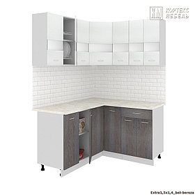Угловая кухня Корнелия Экстра 1,5х1,4 м фабрика Кортекс-Мебель (варианты размеров и цвета)