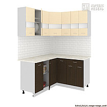 Угловая кухня Корнелия Экстра 1,5х1,4 м фабрика Кортекс-Мебель (варианты размеров и цвета), фото 3