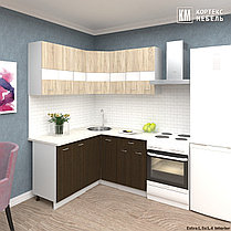 Угловая кухня Корнелия Экстра 1,5х1,4 м фабрика Кортекс-Мебель (варианты размеров и цвета), фото 2