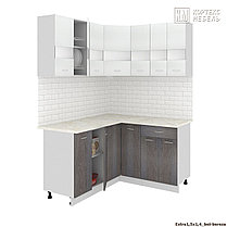 Угловая кухня Корнелия Экстра 1,5х1,4 м. фабрика Кортекс-Мебель (варианты размеров и цвета), фото 3