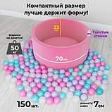 Сухой бассейн Romana Easy ДМФ-МК-02.53.03 розовый с розовыми шариками, фото 2