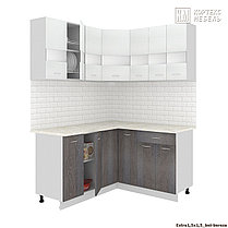 Угловая кухня Корнелия Экстра 1,5х1,5 фабрика Кортекс-Мебель (варианты размеров и цвета), фото 2