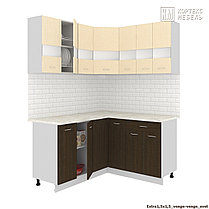 Угловая кухня Корнелия Экстра 1,5х1,5 фабрика Кортекс-Мебель (варианты размеров и цвета), фото 3