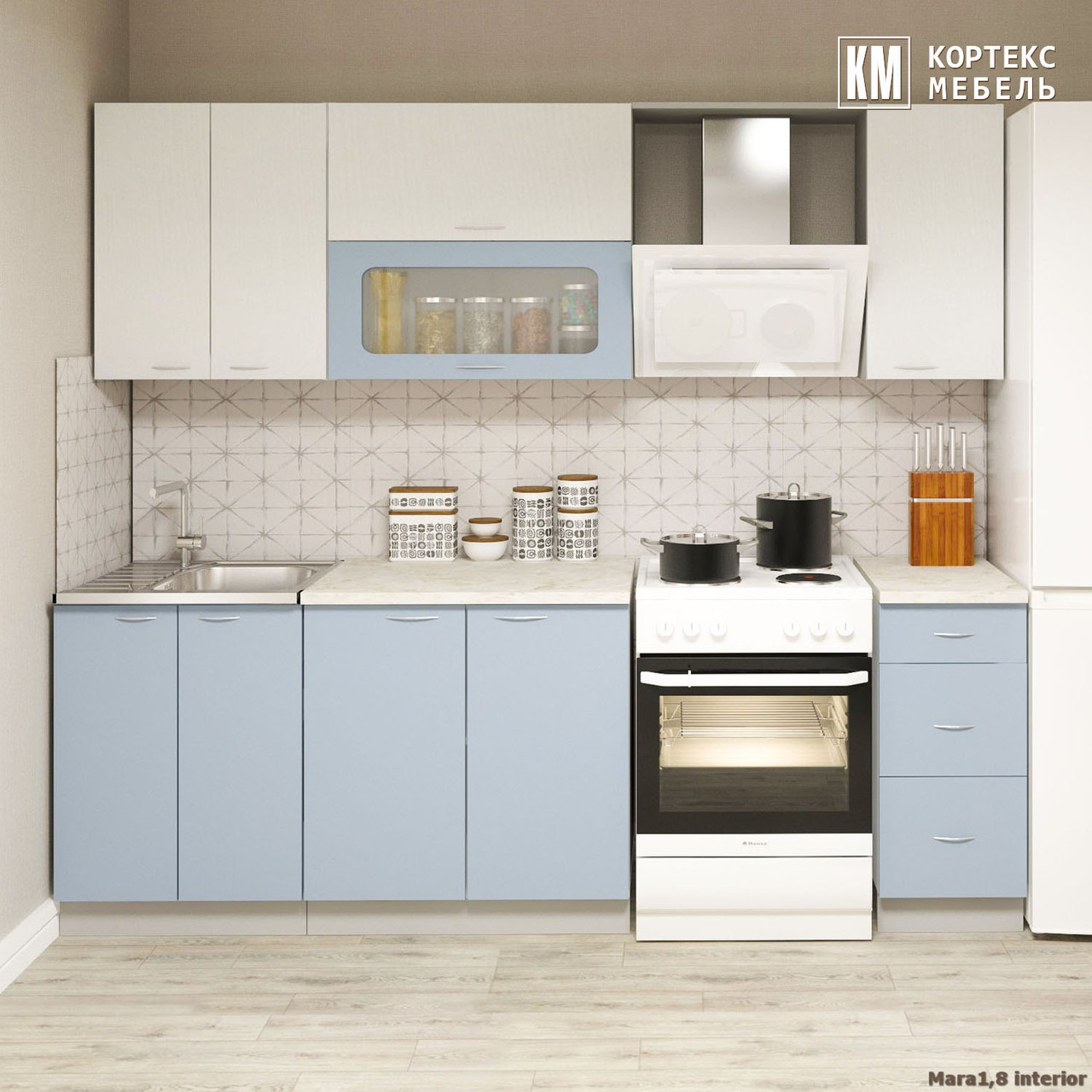 Кухня Корнелия Мара 1,8 Кортекс-Мебель - варианты цвета - фото 7 - id-p159534295