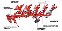 Плуг оборотный навесной с рессорной защитой UNIA IBIS XM S 4+1