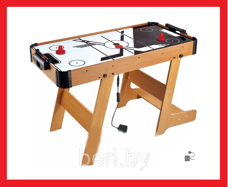 A0033-1 Настольная игра "Аэрохоккей", напольный, игровой стол, работает от сети - фото 1 - id-p159545492