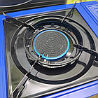 Портативная газовая плита (горелка) в кейсе. Керамика Heppy Home синий, фото 3