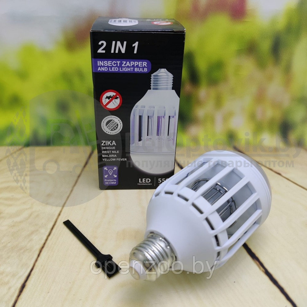 Антимоскитная лампа от комаров ZAPP LIGHT 2 в 1 ( лампазащита от комаров) 550lm - фото 5 - id-p121915781