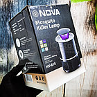 Электрическая лампа ловушка для комаров, уничтожитель насекомых Mosquito Killer Lamp NOVA NV-818 USB  (Лампа, фото 4