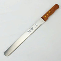 Нож двусторонний с крупными зубцами и ровным краем, 25 см