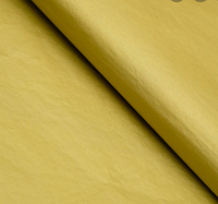 Бумага цветная, Тишью (шёлковая), 510 х 760 мм, Sadipal, 1 лист, 17 г/м2, золотистый