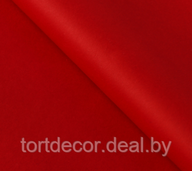 Бумага цветная, Тишью (шёлковая), 510 х 760 мм, Sadipal, 1 лист, 17 г/м2, красный - фото 1 - id-p159553159