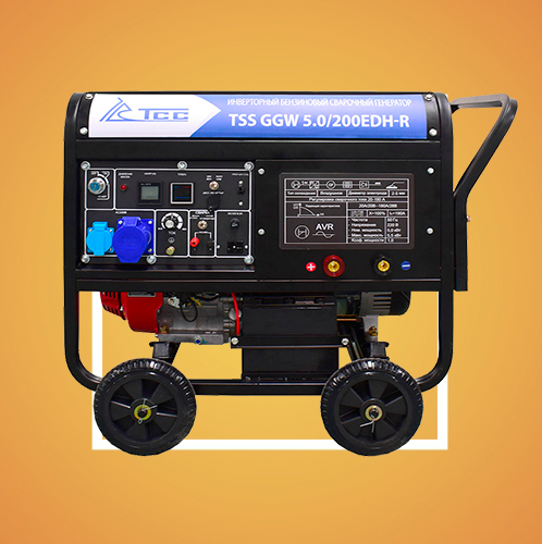 Инверторный бензиновый сварочный генератор TSS GGW 5.0/200EDH-R (Honda GX390) - фото 2 - id-p155444125