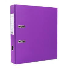 Папка-регистратор 75 мм фиолетовый А4 ПВХ Эко - фото 1 - id-p114788855